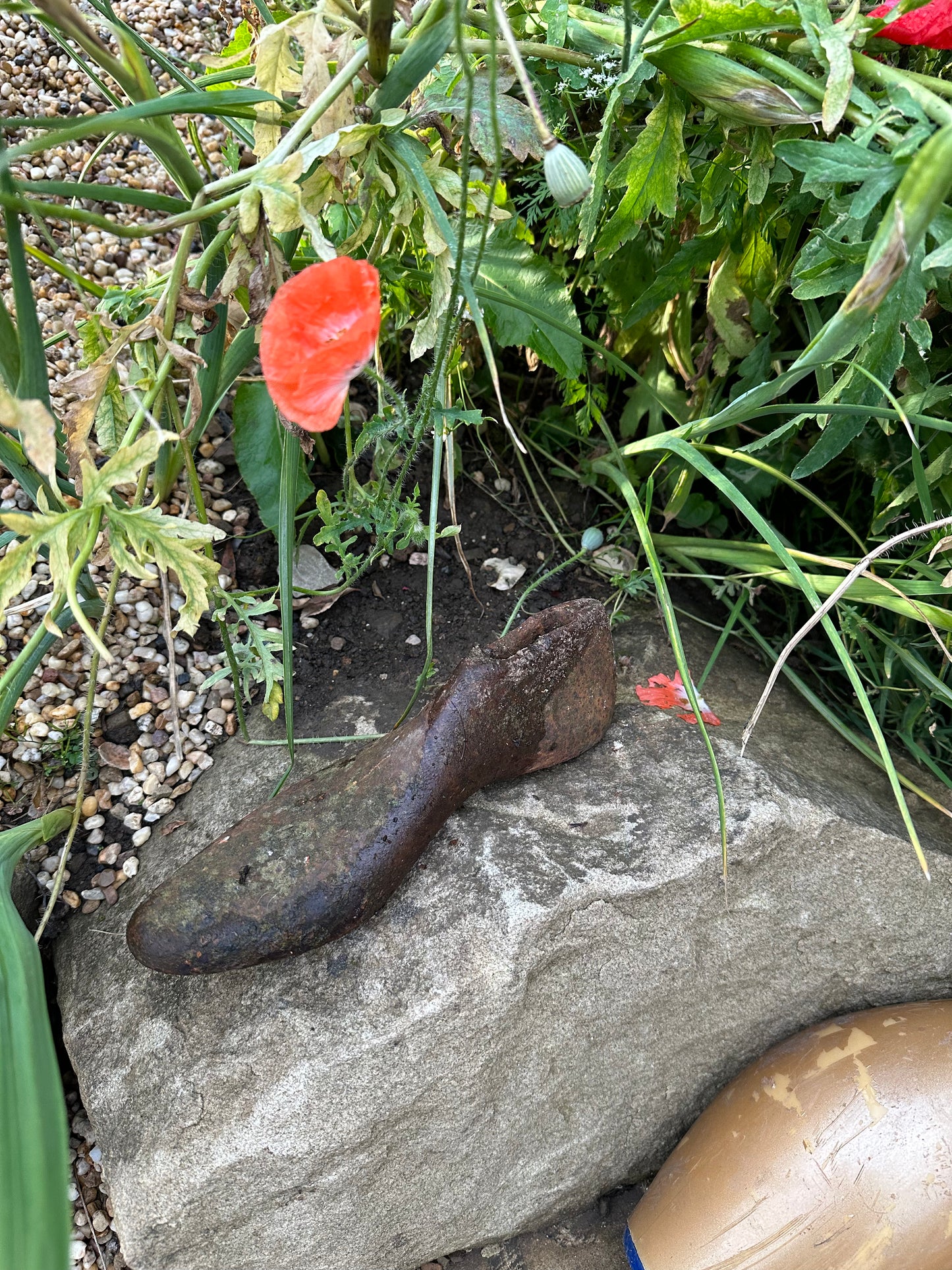 Vintage cast iron cobblers shoe last Mould